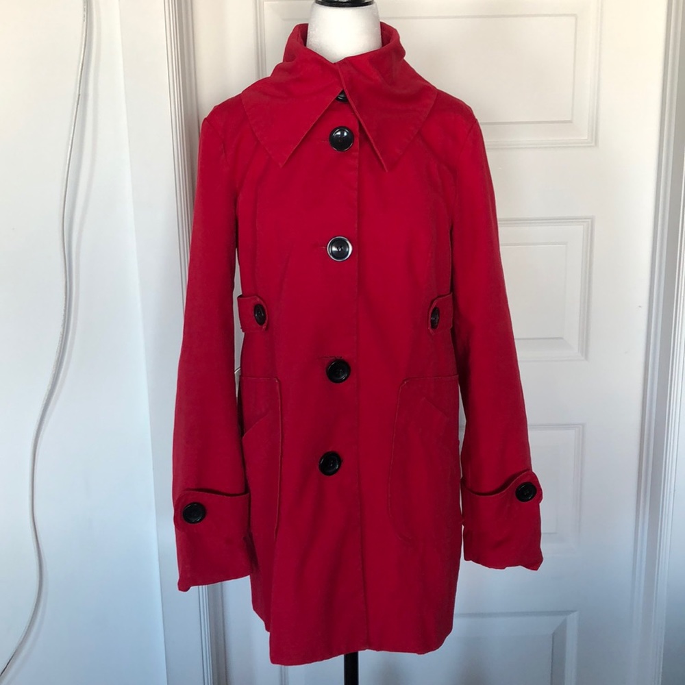 Dynamite Red Button Up Jacket - Picture 3 of 8